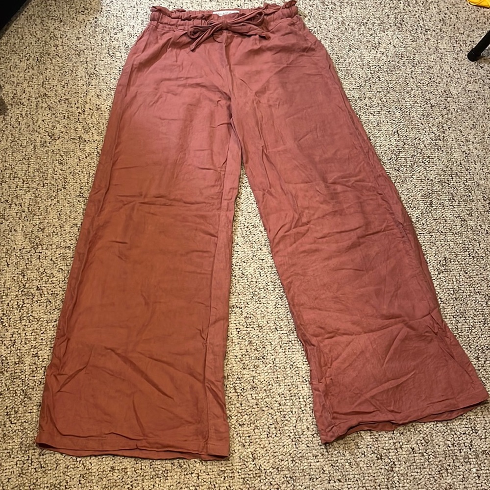 Vanilla Star Washable Linen Paperbag Pants
